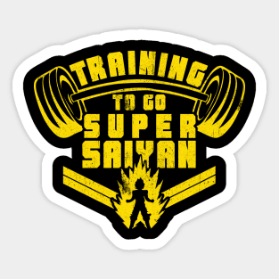 Training To Go Super Saiyan Sticker